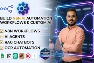create ai agent automations, rag chatbots and n8n workflows