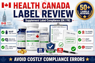 review your supplement label for health canada compliance