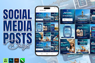 designing engaging posts for instagram, facebook, etc