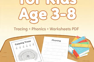 design custom kids worksheets