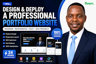 design and deploy a professional portfolio website