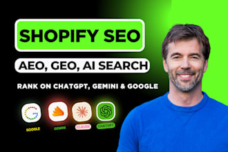 do shopify SEO, aeo, GEO and rank you on chatgpt and gemini