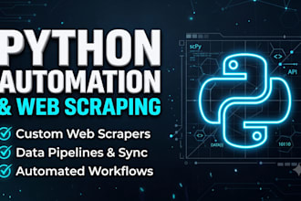 build a python automation script, web scraper, or ai tool for business