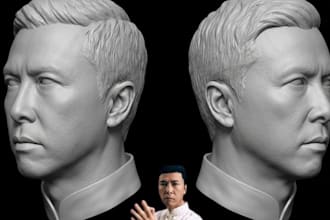 convert your 2d sketch or character concept into detailed 3d print ready model