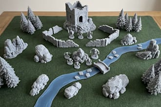 design custom 3d printable stl dnd battle maps and modular ttrpg terrain assets
