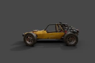 create high quality 3d vehicle models for games