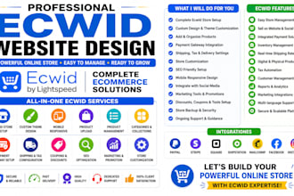 build ecwid website store design online ecommerce redesign dropshipping listing