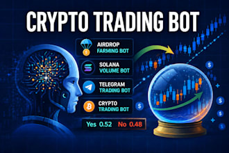 develop a crypto airdrop bot, solana telegram trading bot, crypto trading bot