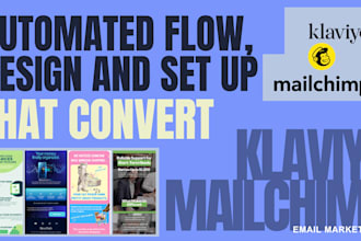create a converting klaviyo email design and automation