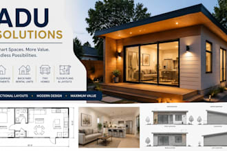 design adu garage apartment backyard rental unit tiny home architectural plans