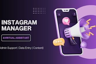 be your virtual assistant and instagram social media manager