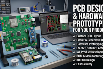 design pcb and hardware prototypes for your product