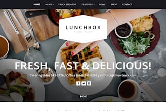 design wix design wix food truck website wix catering location website