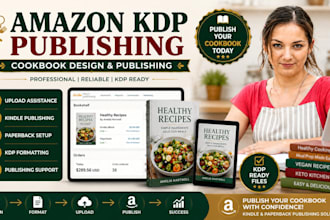 design format, publish your cookbook on amazon KDP publishing paperback publish