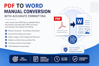convert PDF to word manually with accurate formatting