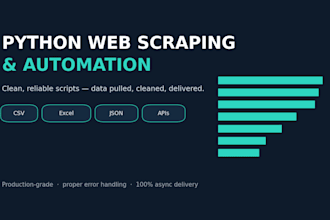 write a python script for automation or web scraping