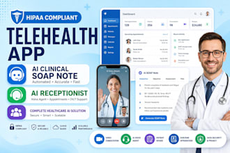 hipaa telehealth app ai clinical soap note, 3d avatar ai receptionist for clinic
