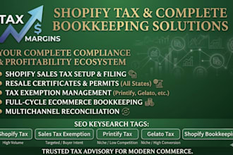 do shopify sales tax exemption printify gelato and full bookkeeping