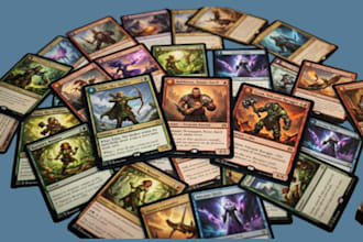 design custom board game cards, tabletop game and card game art