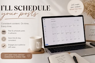 social media manager schedule social media post