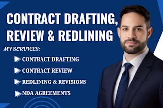 review, redline, revise and draft contracts as a UK solicitor