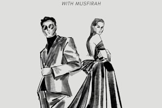 do fashion illustrations for women