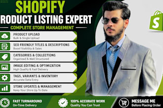 upload products to your shopify store with SEO and variants