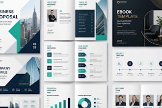 design modern business documents, ebooks and branded layouts