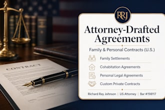 draft highly customized private agreements and legal contracts