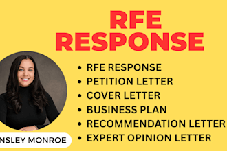 write a legal response to uscis request for evidence rfe