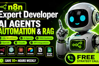 be your n8n expert developer for ai agent, n8n automation and rag