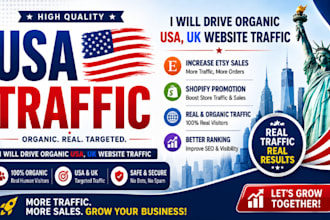 do organic USA,UK website traffic to increase etsy sales shopify promotion