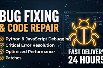 fix bugs and errors in your python, javascript, or web app