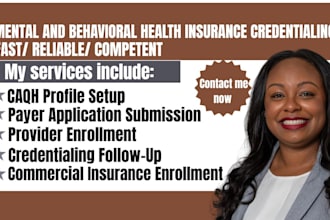 do behavioral health, mental health insurance credentialing for maryland, ohio