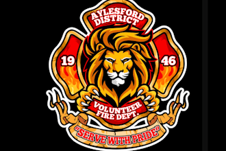 design firefighter mascot logo design with unlimited revision