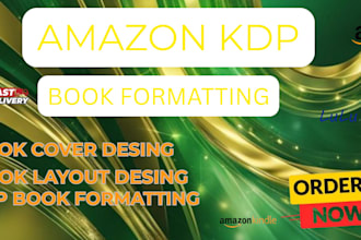 format and publish your kindle book on amazon