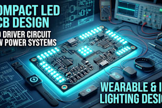 design custom led lightening pcb, driver circuit,schematic and layout