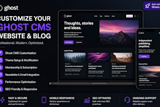 customize your ghost cms website, ghost blog website using ghost cms, ghost org