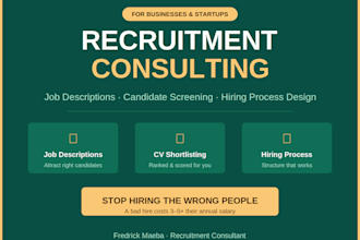 assist in managing the end to end recruitment process