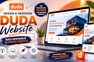 design and redesign duda website, build responsible business website