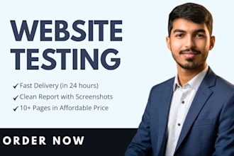do website testing and find bugs