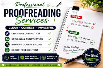 proofread and fix the errors