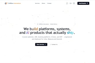 build a custom webapp lms erp or ai powered software