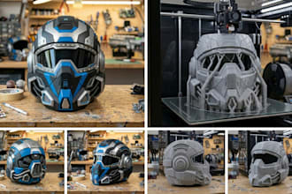 3d print and paint cosplay helmets, masks, armor and wearable cosplay props
