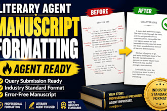 format your book manuscript for literary agent query submission