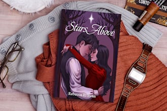 create illustrated book cover for ebook or hardcover