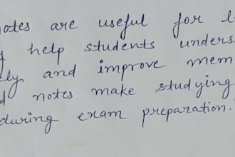 provide beautiful handwritten notes