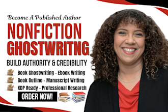 ghostwrite nonfiction self help business book ghost book writer fiction writer
