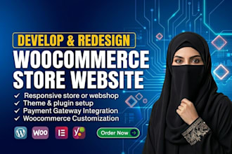 build woocommerce webshop and ecommerce website using wordpress