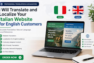 translate and  localize your italian website to english and vice versa